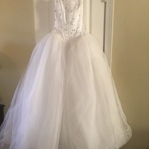 Christian Michelle strapless Wedding Dress